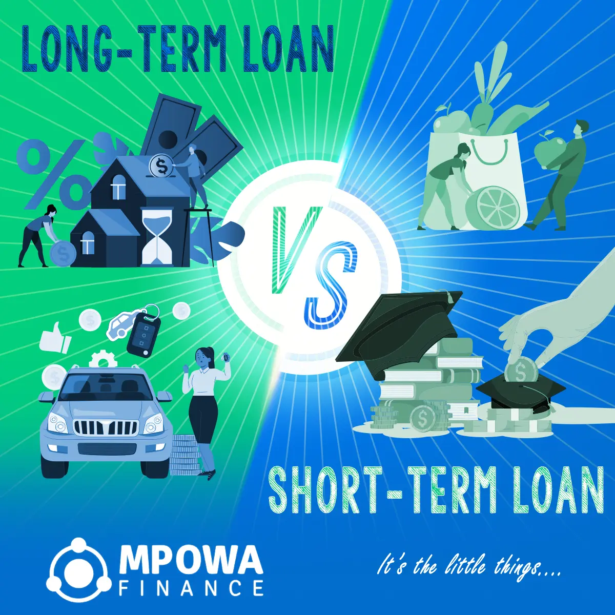 South African comparing long-term mortgage and short-term loan options