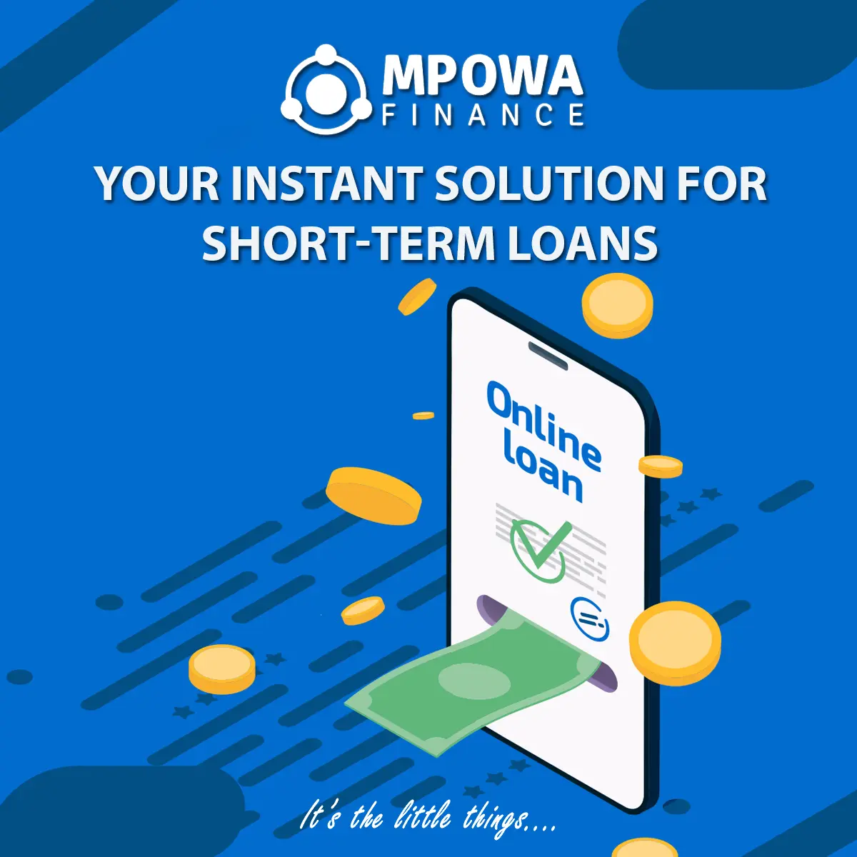 South African customer completing online loan application on smartphone