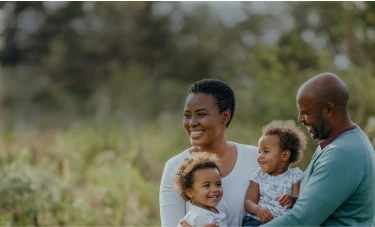 South African family making responsible borrowing decisions